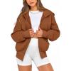 imageBTFBM Hoodies For Women Sweatshirt Fall Fashion Clothing 2026 Long Sleeve Fleece Jacket Winter Outfits Y2k Zip Up HoodieBrown