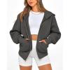 imageBTFBM Hoodies For Women Sweatshirt Fall Fashion Clothing 2026 Long Sleeve Fleece Jacket Winter Outfits Y2k Zip Up HoodieDark Grey
