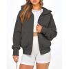 imageBTFBM Hoodies For Women Sweatshirt Fall Fashion Clothing 2026 Long Sleeve Fleece Jacket Winter Outfits Y2k Zip Up HoodieDark Grey