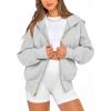 imageBTFBM Hoodies For Women Sweatshirt Fall Fashion Clothing 2026 Long Sleeve Fleece Jacket Winter Outfits Y2k Zip Up HoodieGrey
