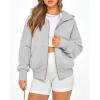 imageBTFBM Hoodies For Women Sweatshirt Fall Fashion Clothing 2026 Long Sleeve Fleece Jacket Winter Outfits Y2k Zip Up HoodieGrey