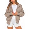 imageBTFBM Hoodies For Women Sweatshirt Fall Fashion Clothing 2026 Long Sleeve Fleece Jacket Winter Outfits Y2k Zip Up HoodieGrey Khaki