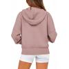 imageBTFBM Hoodies For Women Sweatshirt Fall Fashion Clothing 2026 Long Sleeve Fleece Jacket Winter Outfits Y2k Zip Up HoodieGrey Pink