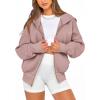 imageBTFBM Hoodies For Women Sweatshirt Fall Fashion Clothing 2026 Long Sleeve Fleece Jacket Winter Outfits Y2k Zip Up HoodieGrey Pink