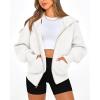 imageBTFBM Hoodies For Women Sweatshirt Fall Fashion Clothing 2026 Long Sleeve Fleece Jacket Winter Outfits Y2k Zip Up HoodieWhite