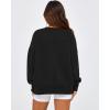 imageBTFBM Womens Casual Crewneck Sweatshirts 2026 Spring Long Sleeve Side Slit Workout Fleece Pullover Top Fashion ClothingBlack