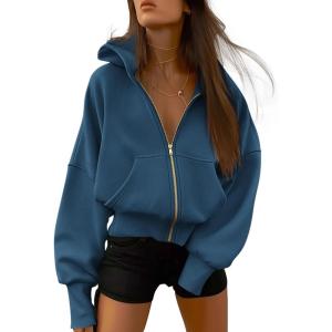 imageBTFBM Hoodies For Women Sweatshirt Fall Fashion Clothing 2026 Long Sleeve Fleece Jacket Winter Outfits Y2k Zip Up HoodieDark Blue