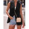 imageBTFBM Blazers For Women Spring Button Down Loose Vest Tops For Women Work Business Casual Outfits Summer Fashion 2026Black