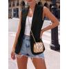 imageBTFBM Blazers For Women Spring Button Down Loose Vest Tops For Women Work Business Casual Outfits Summer Fashion 2026Black