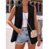 imageBTFBM Blazers For Women Spring Button Down Loose Vest Tops For Women Work Business Casual Outfits Summer Fashion 2026Black