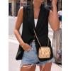 imageBTFBM Blazers For Women Spring Button Down Loose Vest Tops For Women Work Business Casual Outfits Summer Fashion 2026Black