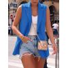 imageBTFBM Blazers For Women Spring Button Down Loose Vest Tops For Women Work Business Casual Outfits Summer Fashion 2026Blue