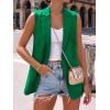 imageBTFBM Blazers For Women Spring Button Down Loose Vest Tops For Women Work Business Casual Outfits Summer Fashion 2026Green