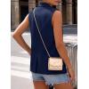 imageBTFBM Blazers For Women Spring Button Down Loose Vest Tops For Women Work Business Casual Outfits Summer Fashion 2026Navy Blue