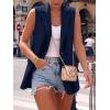 imageBTFBM Blazers For Women Spring Button Down Loose Vest Tops For Women Work Business Casual Outfits Summer Fashion 2026Navy Blue