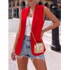 imageBTFBM Blazers For Women Spring Button Down Loose Vest Tops For Women Work Business Casual Outfits Summer Fashion 2026Red