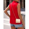 imageBTFBM Blazers For Women Spring Button Down Loose Vest Tops For Women Work Business Casual Outfits Summer Fashion 2026Red