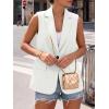 imageBTFBM Blazers For Women Spring Button Down Loose Vest Tops For Women Work Business Casual Outfits Summer Fashion 2026White