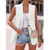 imageBTFBM Blazers For Women Spring Button Down Loose Vest Tops For Women Work Business Casual Outfits Summer Fashion 2026White