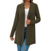 imageBTFBM Long Cardigans for Women Trendy Pockets Spring Clothes 2026 Casual Open Front Lightweight Shawl CardiganArmy Green