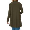 imageBTFBM Long Cardigans for Women Trendy Pockets Spring Clothes 2026 Casual Open Front Lightweight Shawl CardiganArmy Green
