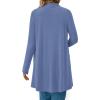 imageBTFBM Long Cardigans for Women Trendy Pockets Spring Clothes 2026 Casual Open Front Lightweight Shawl CardiganGrey Blue