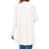 imageBTFBM Long Cardigans for Women Trendy Pockets Spring Clothes 2026 Casual Open Front Lightweight Shawl CardiganWhite