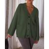 imageBTFBM Oversized Cardigan Sweaters for Women Trendy Fall Fashion 2025 Button Down Long Sleeve Chunky Knit CardigansArmy Green