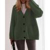 imageBTFBM Oversized Cardigan Sweaters for Women Trendy Fall Fashion 2025 Button Down Long Sleeve Chunky Knit CardigansArmy Green