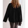 imageBTFBM Oversized Cardigan Sweaters for Women Trendy Fall Fashion 2025 Button Down Long Sleeve Chunky Knit CardigansBlack