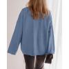 imageBTFBM Oversized Cardigan Sweaters for Women Trendy Fall Fashion 2025 Button Down Long Sleeve Chunky Knit CardigansGrey Blue