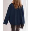 imageBTFBM Oversized Cardigan Sweaters for Women Trendy Fall Fashion 2025 Button Down Long Sleeve Chunky Knit CardigansNavy Blue