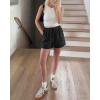 imageBTFBM Spring Shorts for Women 2026 Summer Casual Elastic Waist Drawstring Lightweight Beach Lounge Short Pants PocketsBlack