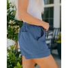 imageBTFBM Spring Shorts for Women 2026 Summer Casual Elastic Waist Drawstring Lightweight Beach Lounge Short Pants PocketsBlue