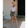 imageBTFBM Spring Shorts for Women 2026 Summer Casual Elastic Waist Drawstring Lightweight Beach Lounge Short Pants PocketsGreen