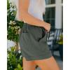 imageBTFBM Spring Shorts for Women 2026 Summer Casual Elastic Waist Drawstring Lightweight Beach Lounge Short Pants PocketsGreen