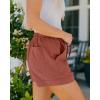 imageBTFBM Spring Shorts for Women 2026 Summer Casual Elastic Waist Drawstring Lightweight Beach Lounge Short Pants PocketsPink