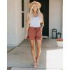 imageBTFBM Spring Shorts for Women 2026 Summer Casual Elastic Waist Drawstring Lightweight Beach Lounge Short Pants PocketsPink