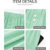 imageBTFBM Striped Boxer Shorts for Women 2026 Spring Summer Y2k Vacation Beach Bottoms Lounge Sleep Pajama PJ Pants ClothesGreen White