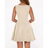 imageBTFBM Summer Dresses for Women 2026 Elegant Classy Formal A Line Sleeveless Party Cocktail Mini Dress Fashion ClothingBeige