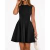 imageBTFBM Summer Dresses for Women 2026 Elegant Classy Formal A Line Sleeveless Party Cocktail Mini Dress Fashion ClothingBlack