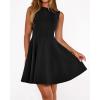 imageBTFBM Summer Dresses for Women 2026 Elegant Classy Formal A Line Sleeveless Party Cocktail Mini Dress Fashion ClothingBlack