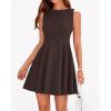 imageBTFBM Summer Dresses for Women 2026 Elegant Classy Formal A Line Sleeveless Party Cocktail Mini Dress Fashion ClothingBrown