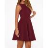 imageBTFBM Summer Dresses for Women 2026 Elegant Classy Formal A Line Sleeveless Party Cocktail Mini Dress Fashion ClothingBurgundy