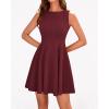 imageBTFBM Summer Dresses for Women 2026 Elegant Classy Formal A Line Sleeveless Party Cocktail Mini Dress Fashion ClothingBurgundy