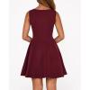 imageBTFBM Summer Dresses for Women 2026 Elegant Classy Formal A Line Sleeveless Party Cocktail Mini Dress Fashion ClothingBurgundy