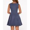 imageBTFBM Summer Dresses for Women 2026 Elegant Classy Formal A Line Sleeveless Party Cocktail Mini Dress Fashion ClothingGrey Blue