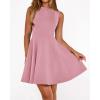imageBTFBM Summer Dresses for Women 2026 Elegant Classy Formal A Line Sleeveless Party Cocktail Mini Dress Fashion ClothingPink
