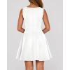 imageBTFBM Summer Dresses for Women 2026 Elegant Classy Formal A Line Sleeveless Party Cocktail Mini Dress Fashion ClothingWhite