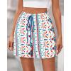 imageBTFBM Womens Boho Spring Shorts 2026 Beach Vacation Clothes Elastic Waist Casual Printed Loose Short Lounge Pant PocketsPrint Blue